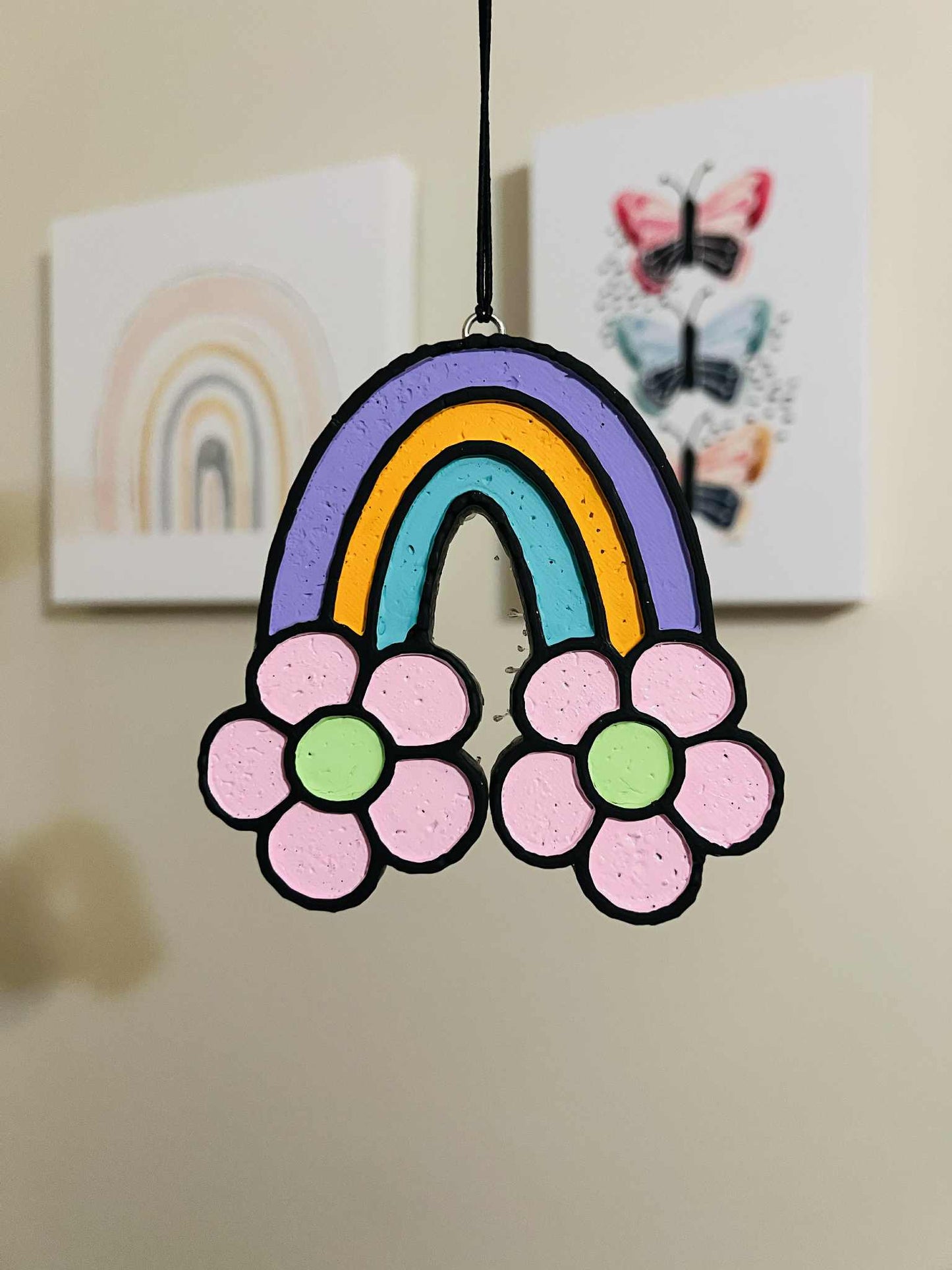 Rainbow car freshie