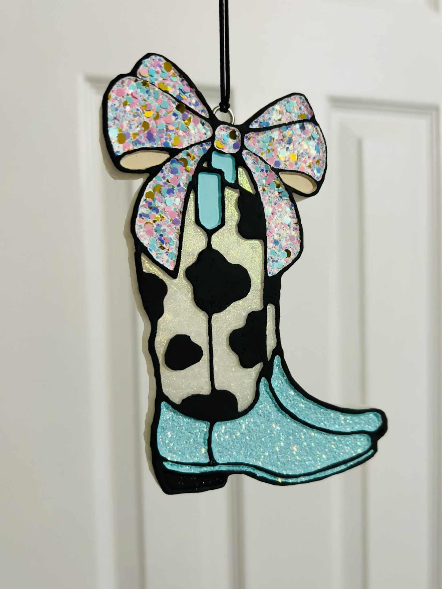 Boot with bow car freshie