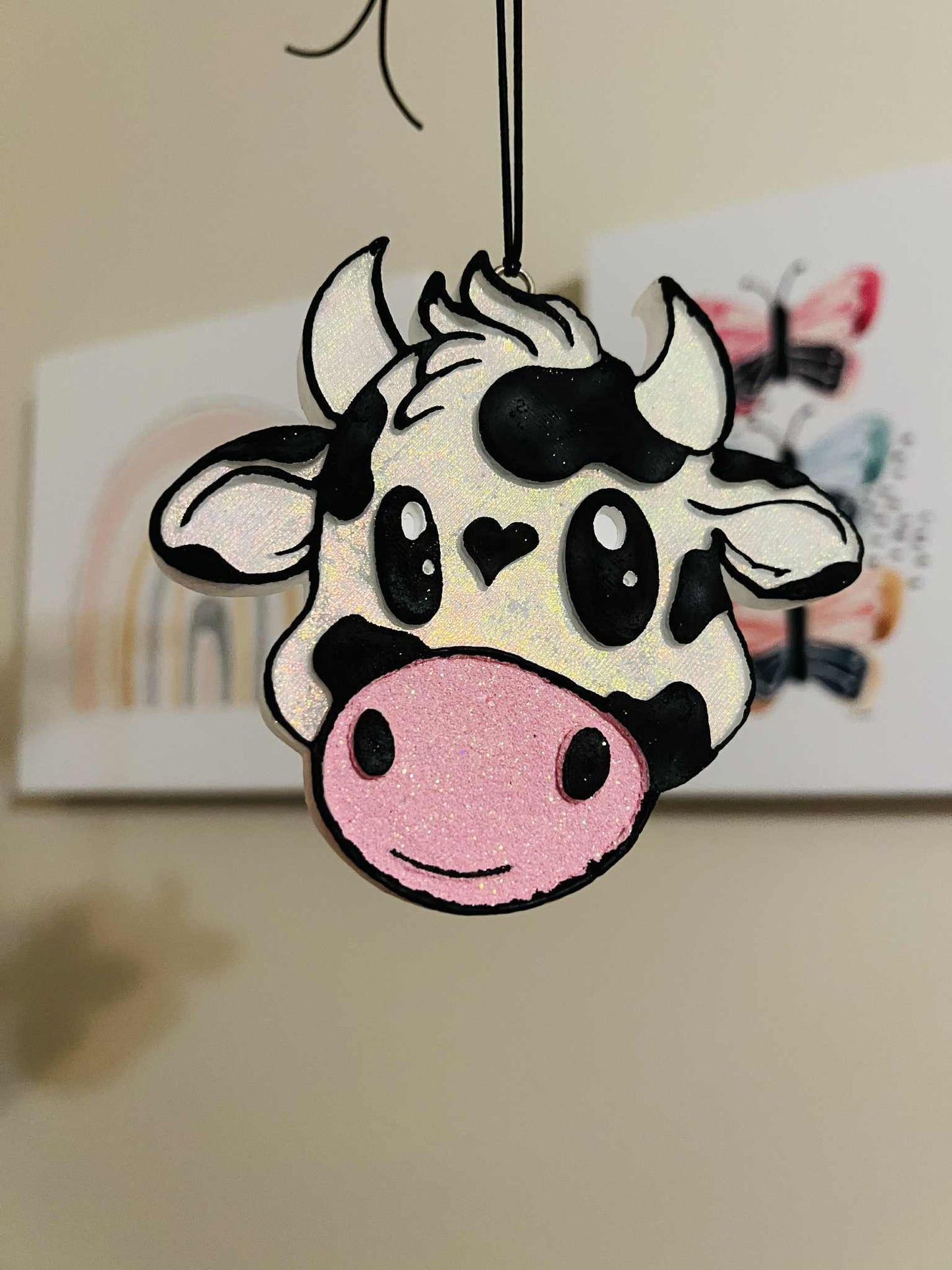 Cow car freshie