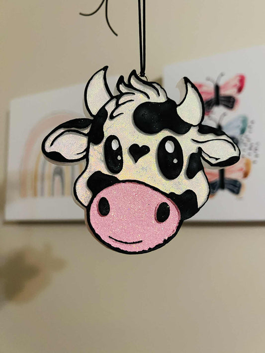 Cow car freshie