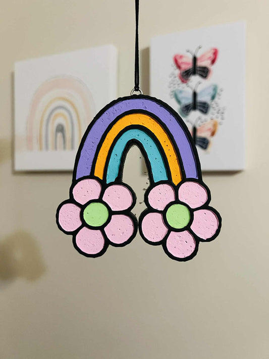 Rainbow car freshie