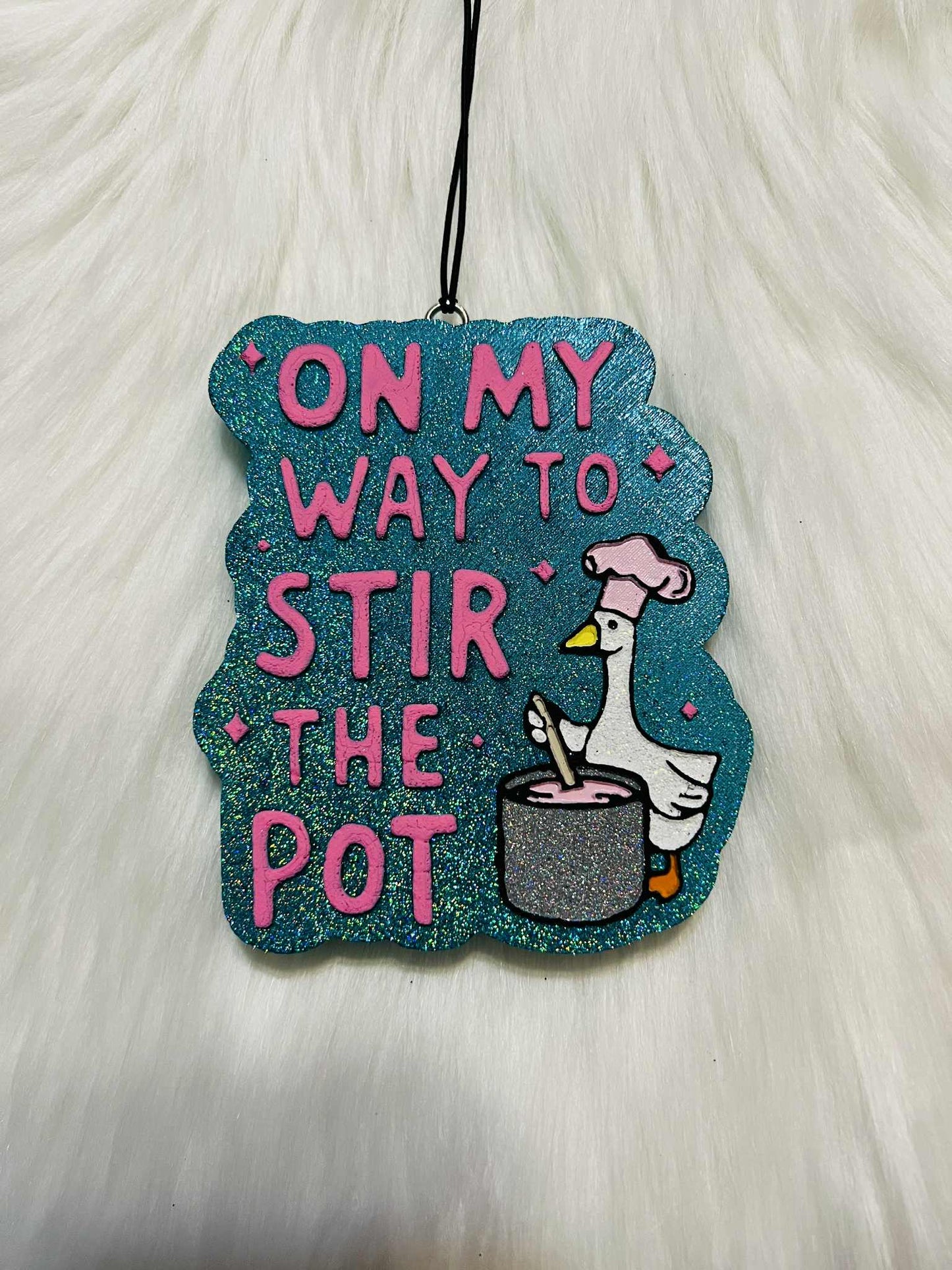 On my way to stir the pot car freshie