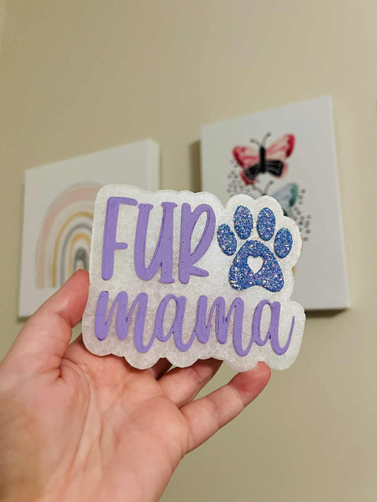 Fur Mama paw print car freshie