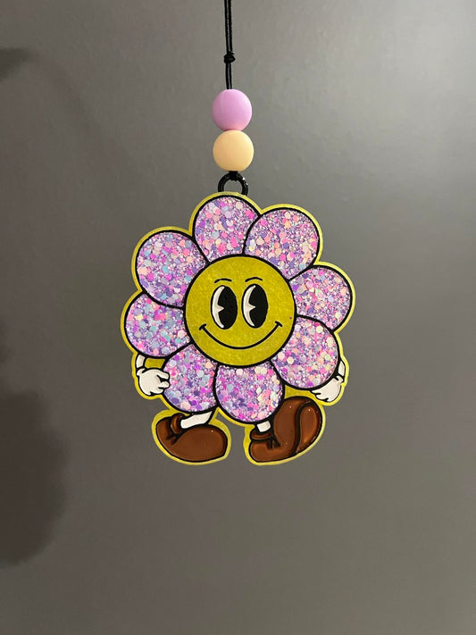 Daisy Smiley Car Freshie